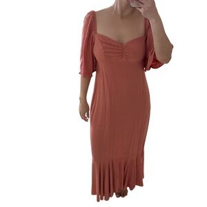 Place Coral Midi Dress